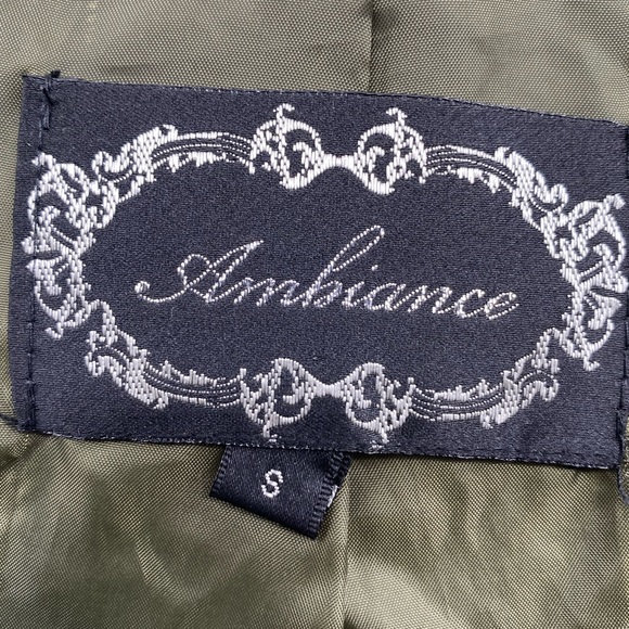 Ambiance Women's Army Green Hooded Military Cargo Utility Jacket Size Small. EUC - Picture 9 of 10